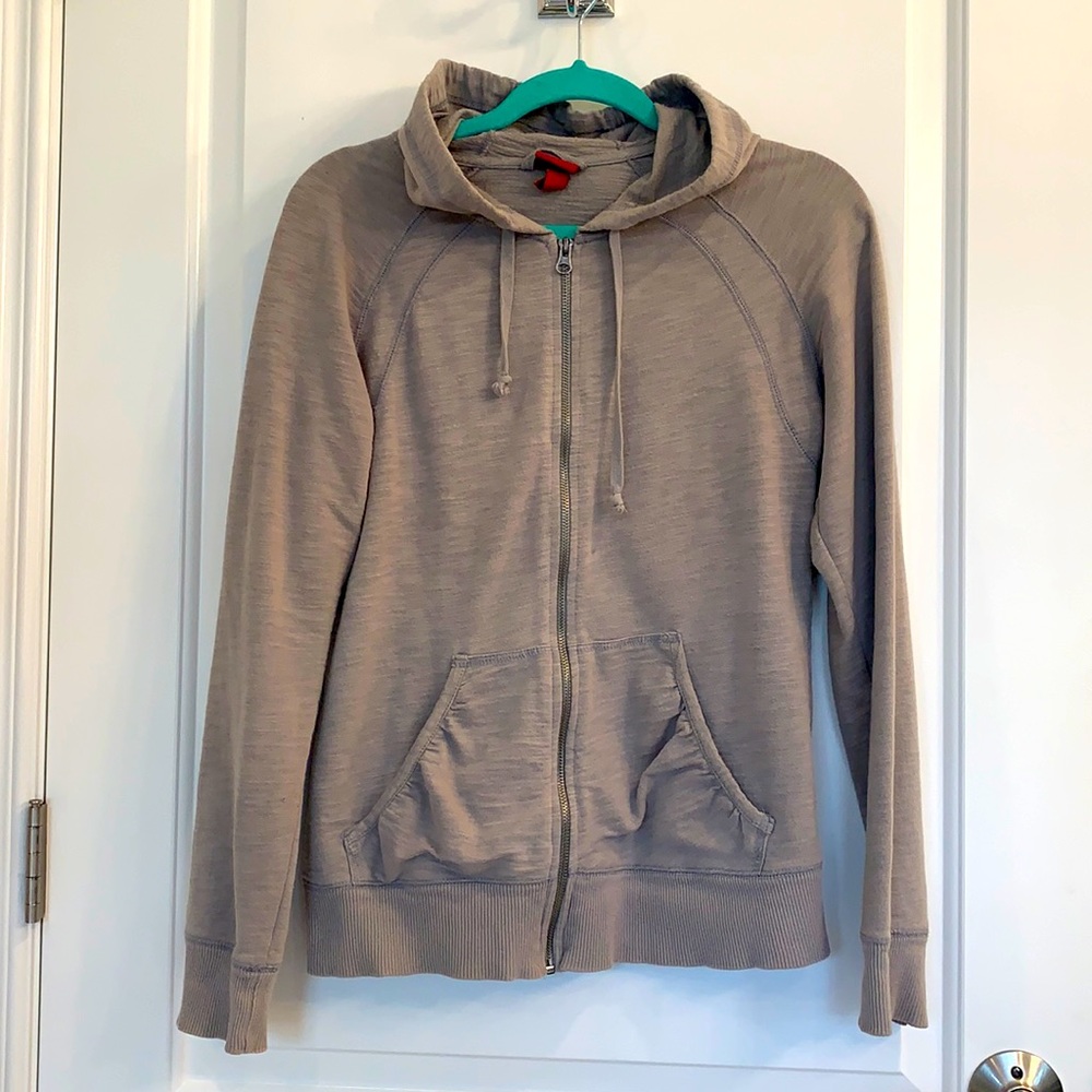 Merino a Grey lightweight zip up jacket